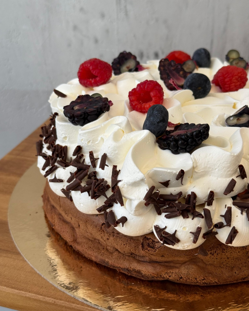 Marquise de chocolate sin lácteos y sin gluten detalle