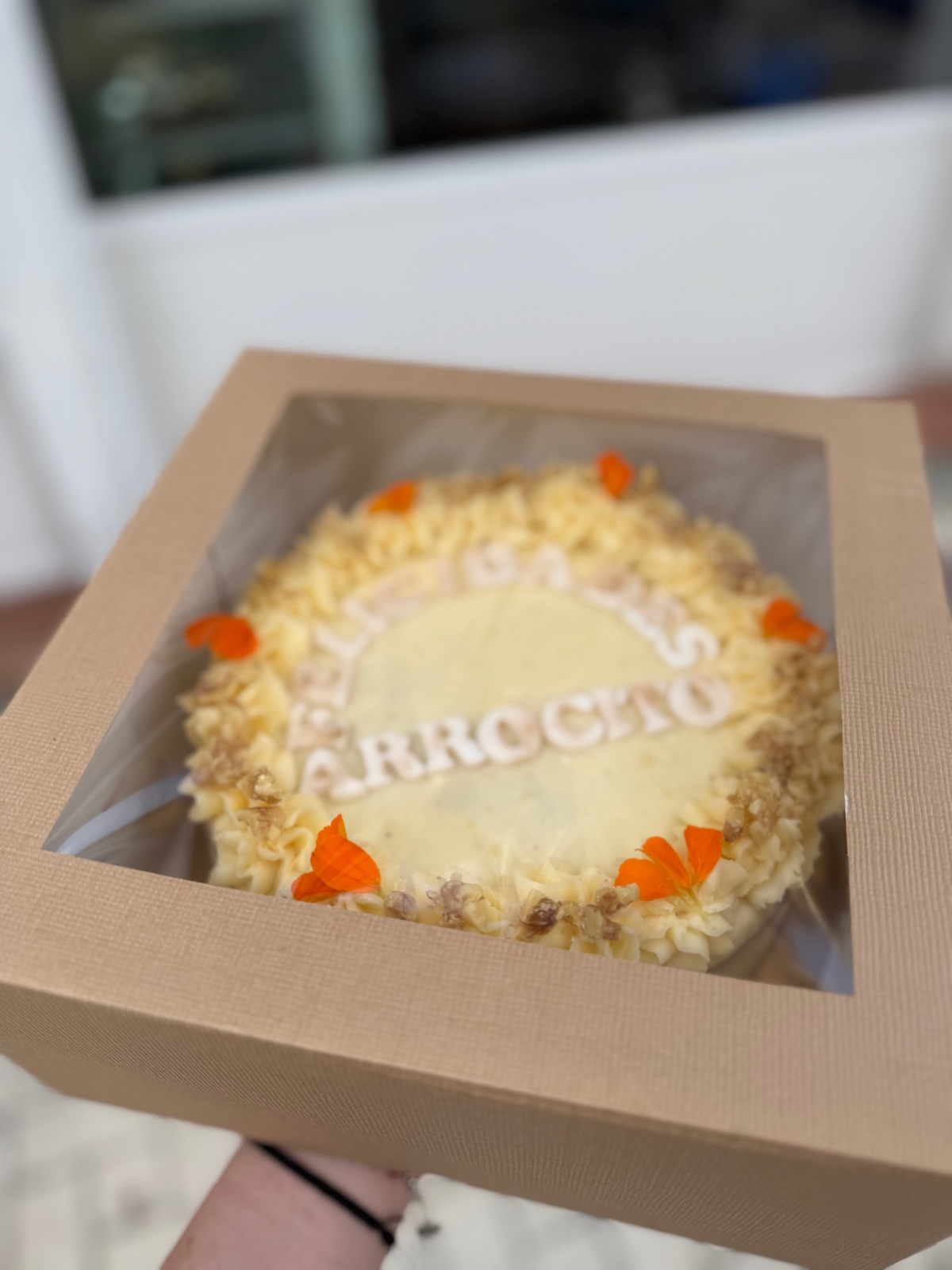 Tarta de zanahoria - Carrot Cake en caja