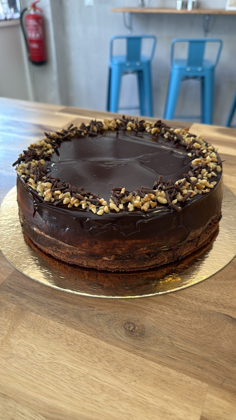 Tarta Bombón de Café de cerca.