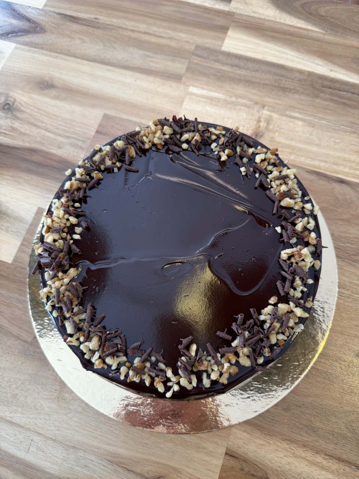 Tarta Bombón de Café vista desde arriba